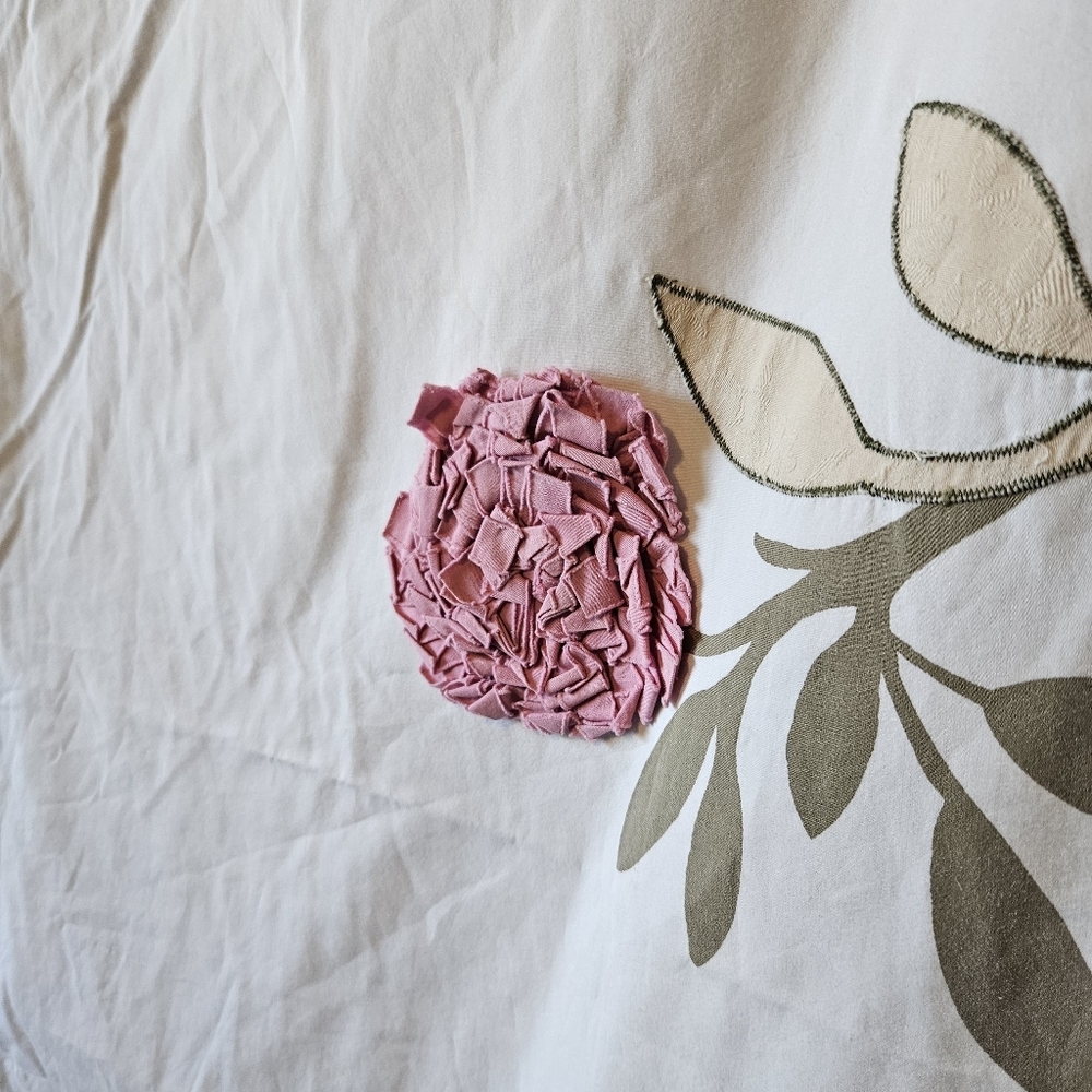 Anthropologie Vintage Ibbie Collection Flower Blooms Duvet Cover King - Picture 3 of 9